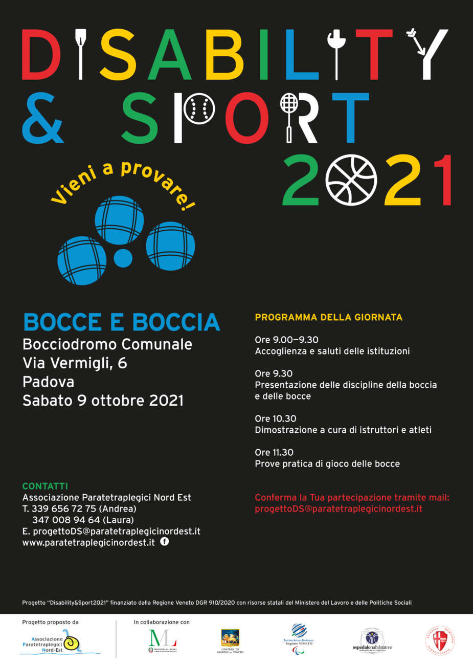 Disability Sport2021 Bocce e Boccia CSV di Padova e Rovigo