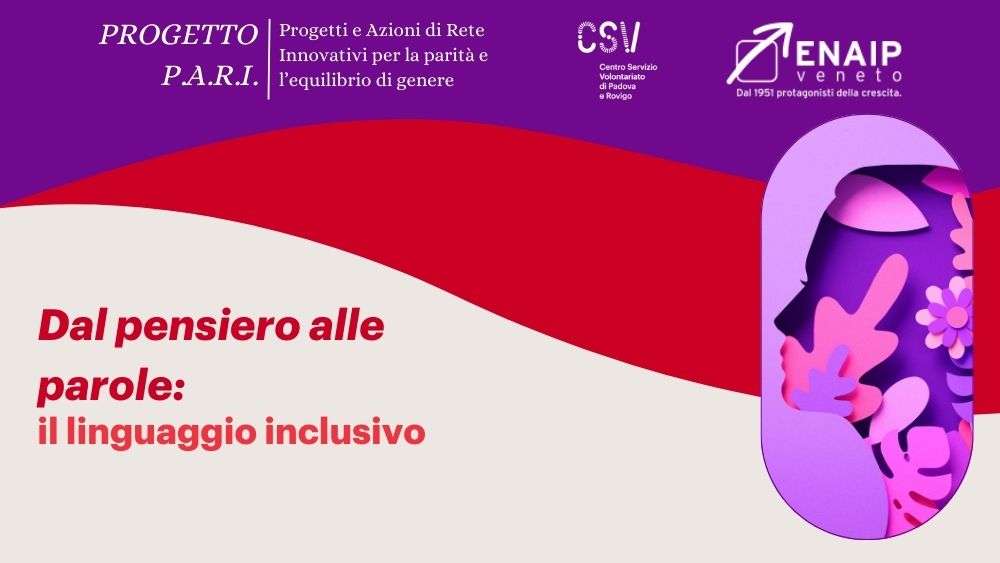 linguaggio inclusivo; progetto P.A.R.I.