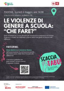 Locandina Formazione Violenza di Genere a Scuola