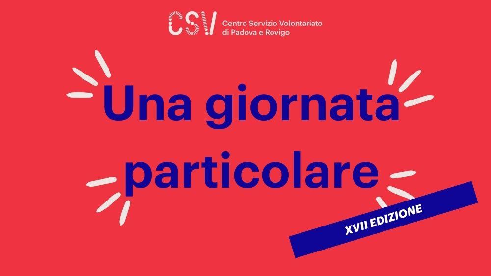 Celebriamo la Giornata Internazionale del Volontariato con "Una Giornata Particolare" venerdì 6 e sabato 7 dicembre