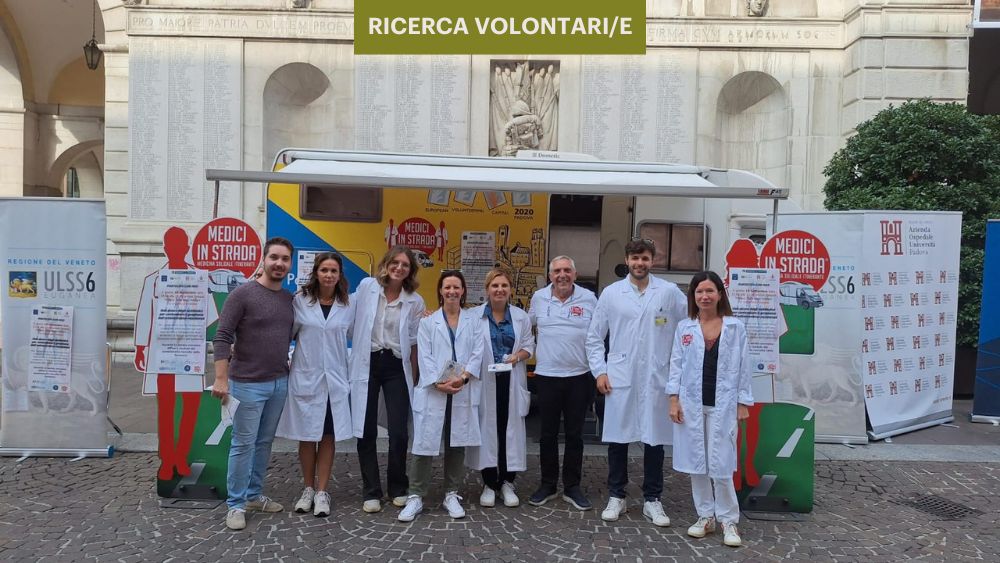 Medici in Strada, associazione che offre assistenza sanitaria gratuita a persone fragili, cerca volontari/e con patente B di età 20/65 anni