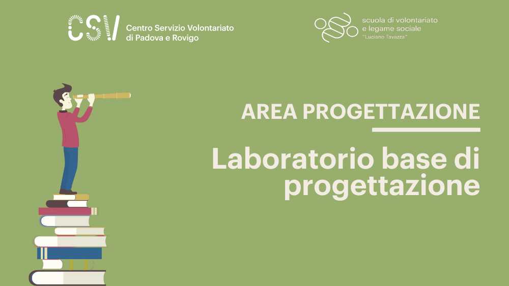 Il laboratorio di progettazione vuole fornire ai volontari le competenze di base per l'approccio alla progettazione in ambito sociale