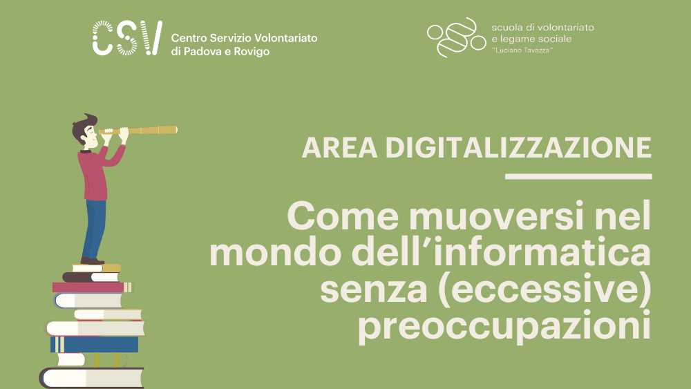 Parte il corso dell'Area Digitalizzazione e ICT della Scuola di Volontariato e Legame Sociale "Luciano Tavazza"